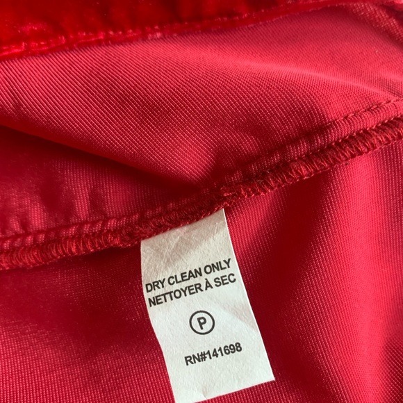 Ramy Brook red velvet holday cocktail dress - Picture 4 of 10